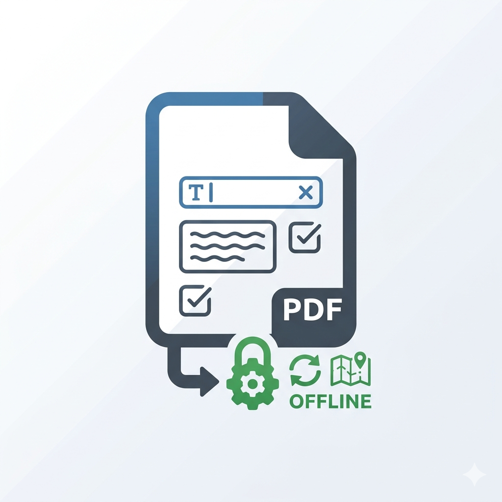 Générateur de Formulaires PDF 100% Local & Offline